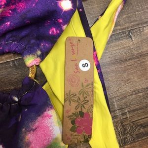 San Lorenzo swimwear halter top size small